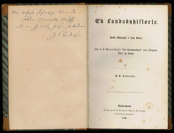 Bog: En Landsbyhistorie. Folke-Skuespil i fem Acter eft..., 1855 (Dansk)